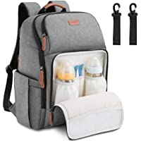 NEWHEY Mochilas de Pañales Bebé Bolsa de Pañales Mamá Multifuncional Gran Capacidad Bolsos Cambiadores Pañales…